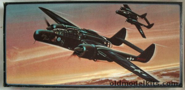 AMT-Frog 1/72 Northrop P-61B Black Widow - (Frog Molds), A644-130 plastic model kit